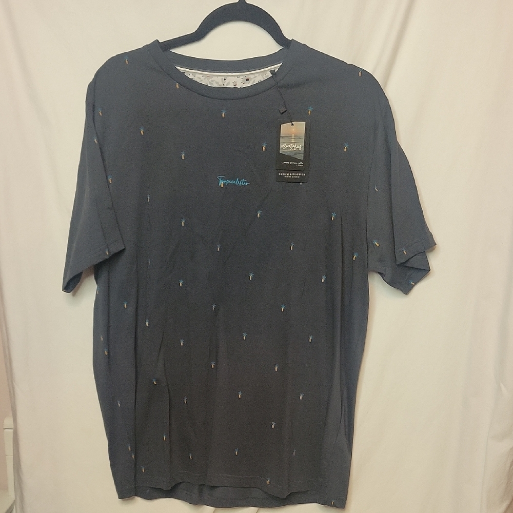 Denim & Flower Men's Blue Short Sleeve Tee
